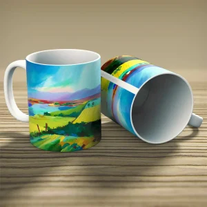 View across Insh Marshes, Mug by Ann Vastano