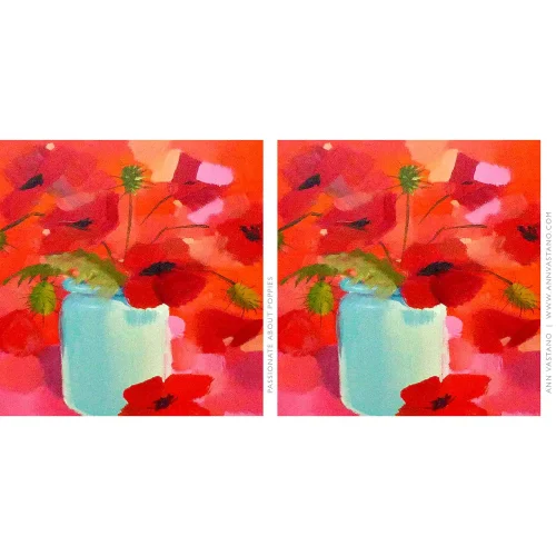 Passionate about Poppies, Mug by Ann Vastano - Image 2
