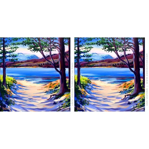 Loch Laggan through the Pines, Mug by Ann Vastano - Image 2