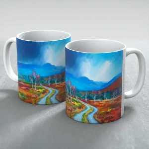 Drove Road to the Lairig Ghru, Mug by Ann Vastano