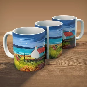 A Wild Swimmer Lives Here, Mug by Ann Vastano