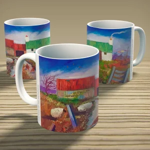 Cottage of the Shepherdess, Mug by Ann Vastano