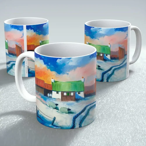 Winter at Whitewell, Mug by Ann Vastano