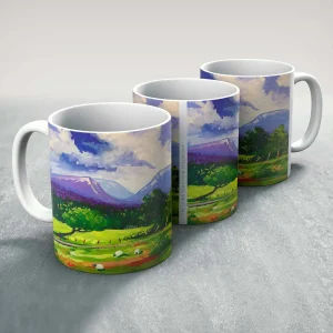 The Lairig Ghru from Avielochan, Mug by Ann Vastano