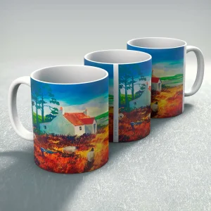 Red Tin Roof, Mug by Ann Vastano