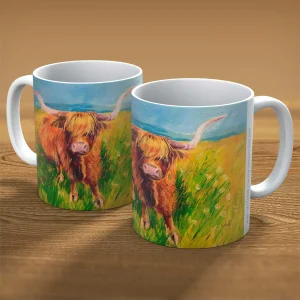 Highlander, Mug by Ann Vastano