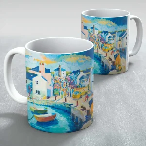 Bowmore, Fair Day, Mug by Ann Vastano