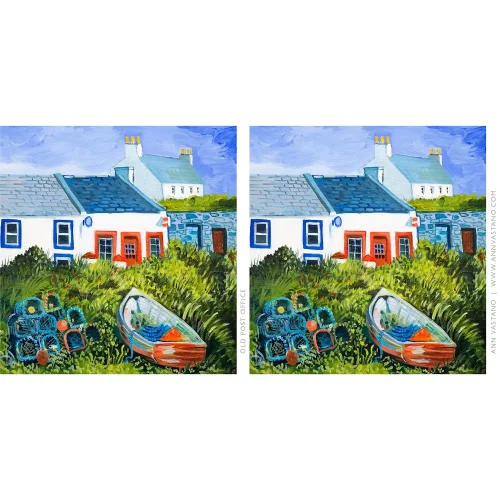 Old Post Office, Mug by Ann Vastano - Image 2
