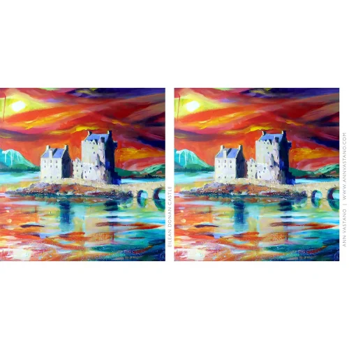 Eilean Donan Castle, Mug by Ann Vastano - Image 2