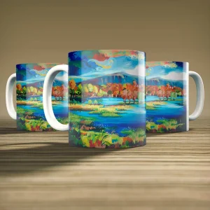 Floodland, Kincraig, Mug by Ann Vastano