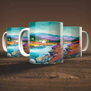 From the Pony Bridge, Glenfeshie, Mug by Ann Vastano