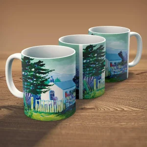 Springtime Insh Church, Mug by Ann Vastano