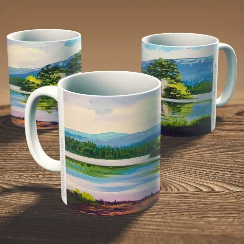 Springtime at Loch Eilein, Mug by Ann Vastano