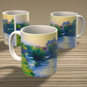 Sunlight over the Esk, Mug by Colin Robertson