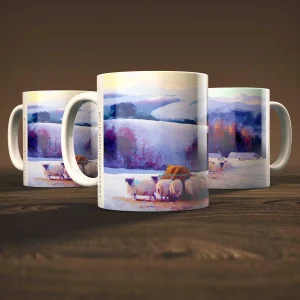 Early Morning Breakfast Guest, Mug by Colin Robertson