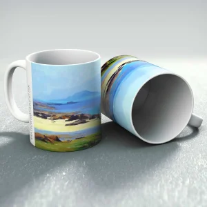 Sunlight on the Beach, Ardnamurchan, Mug by Colin Robertson