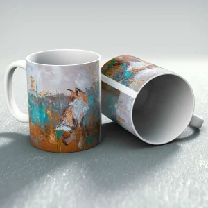 Autumn Fox, Mug by Charlotte Strawbridge