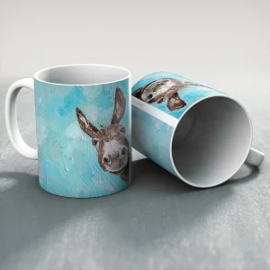 Curious Donkey, Mug by Charlotte Strawbridge