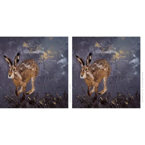 Midnight Hare, Mug by Charlotte Strawbridge - Image 2