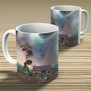Heather Bothy with Hens, Somewhere up North, Mug by Esther Cohen