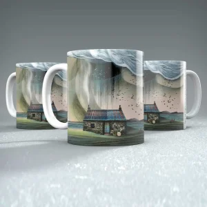 Agnes and Magnus Bothy, Going for a Stroll, Somewhere over Fife, Mug by Esther Cohen