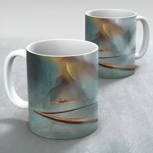 East Beach Bass, North Berwick Summer Sunset, Mug by Esther Cohen