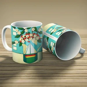 Blossom in a Boat Jug, Mug by Fiona Millar