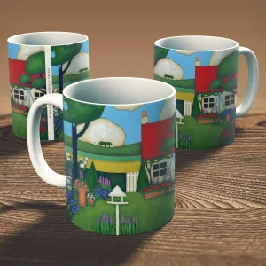 Garden by the Sea, Mug by Fiona Millar