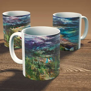 Blue Washing, Mug by Fiona Matheson