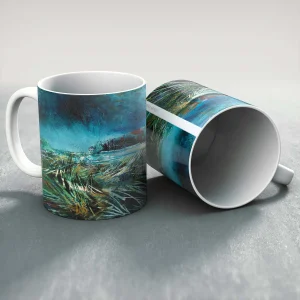 Blue Grass, Mug by Fiona Matheson