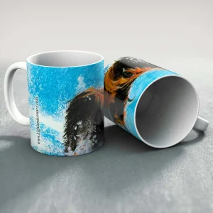 Snow time, Mug by Hilary Barker