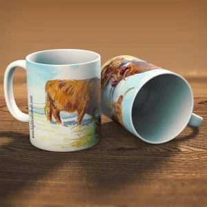 Winter feeding, Mug by Hilary Barker