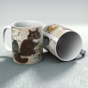Mins Whiskers, Mug by Ingrid Nilsson