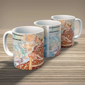The Middle of Love, Mug by Ingrid Nilsson