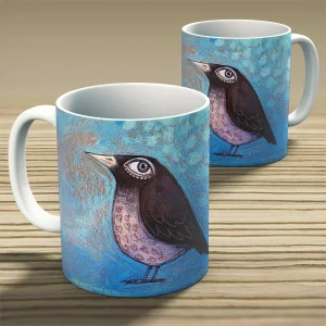 Lovebird, Mug by Ingrid Nilsson