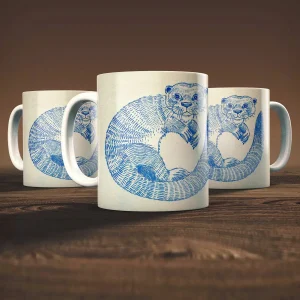 Otter, Mug by Ingrid Nilsson