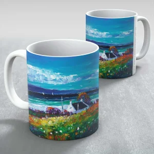Bright Summer Breeze, Isle of Arran, Mug by Jean Feeney