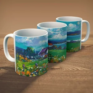 Steamer Heading for Port Appin, Mug by Jean Feeney