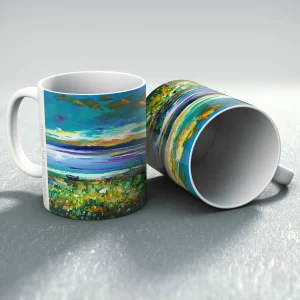 Camuscrois, Isle of Skye, Nightfall, Mug by Jean Feeney