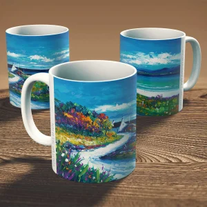 Sunlit Bay, Isle of Skye, Mug by Jean Feeney