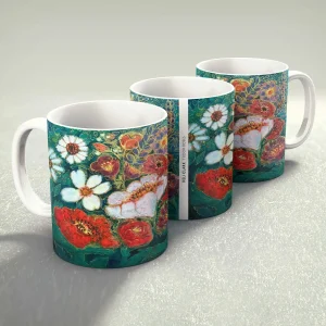 Tudor Roses, Mug by Keli Clark
