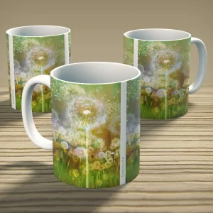 Dandelion, Mug by Lee Scammacca