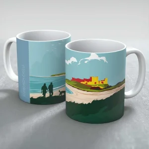 Bamburgh Castle, Mug by Peter McDermott