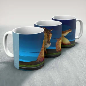 The Kelpies at Night, Mug by Peter McDermott