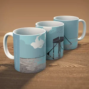 Pilgrims Way, Holy Island, Mug by Peter McDermott