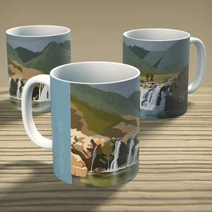 Fairy Pools, Coire Na Creiche, Skye, Mug by Peter McDermott