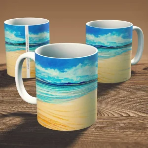 Deserted Beach Harris, Mug by Robert Kelsey