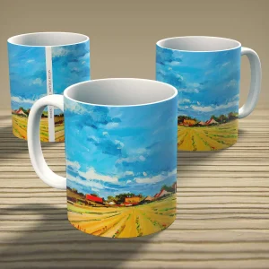 Suffolk Fields, Mug by Robert Kelsey