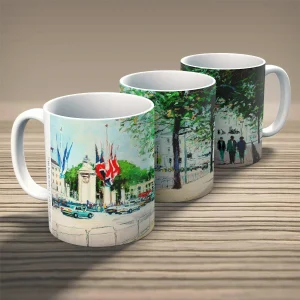 Flags in the Mall, Mug by Robert Kelsey