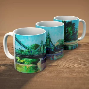 Hammersmith Reflections, Mug by Robert Kelsey